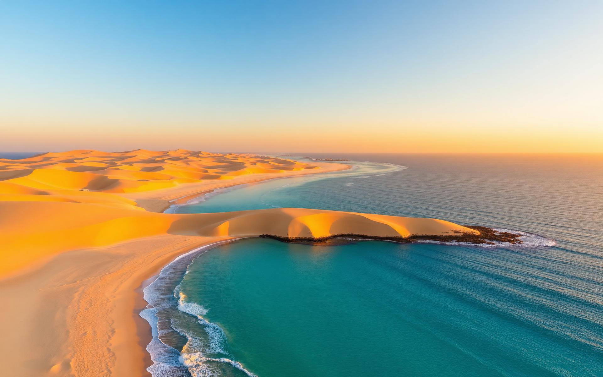 Dunas douradas e mar turquesa de Jericoacoara